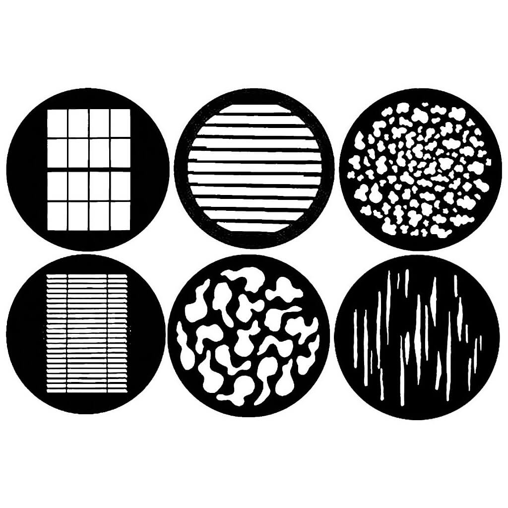 Dedolight Gobo set (six popular steel gobos, size 'M')