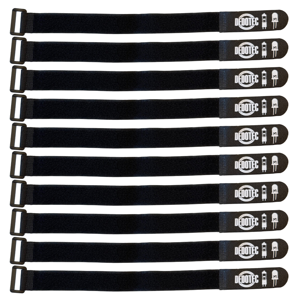 Dedotec Schweiz Gmbh Klett-Kabelbinder 10er Set