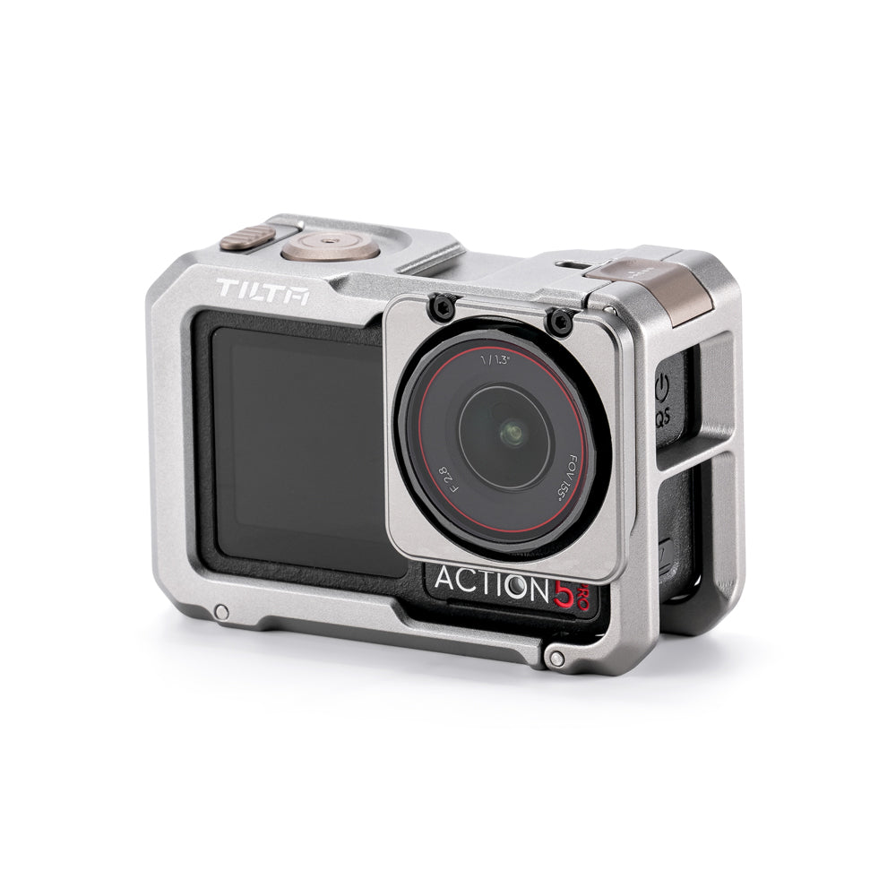 Tilta Full Camera Cage for DJI Osmo Action 5 Pro - Titanium Gray