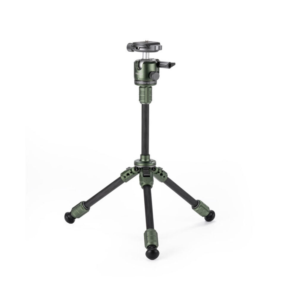 Tilta  Tabletop Ball Head with 1-Stage Carbon Fiber Tripod Legs (3KG) Extendable Edition - Forest Green