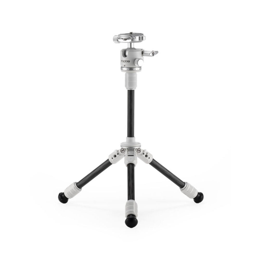 Tilta  Tabletop Ball Head with 1-Stage Carbon Fiber Tripod Legs (3KG) Extendable Edition - Snow White
