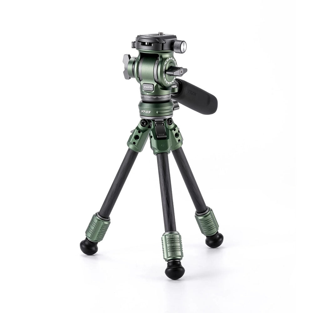 Tilta  Tabletop Video Fluid Head with 1-Stage Carbon Fiber Legs (3KG) - Forest Green