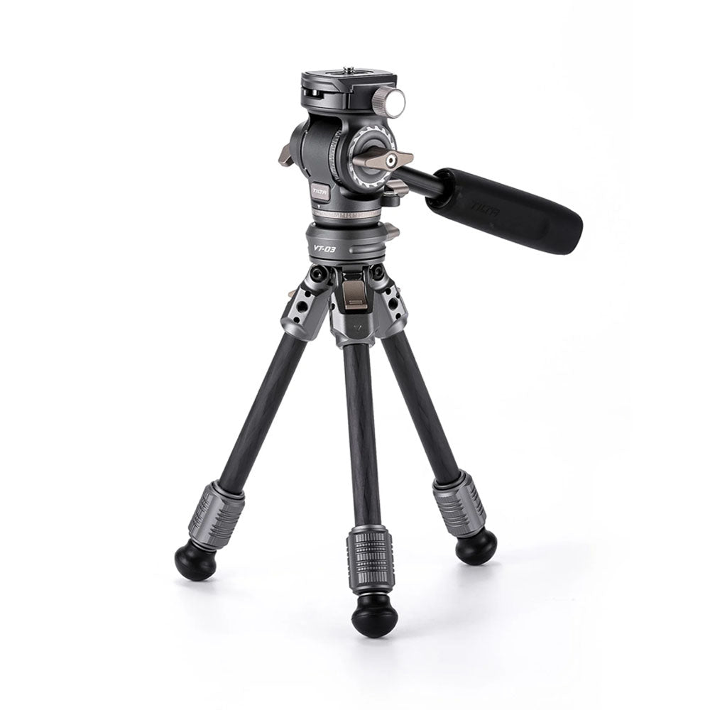 Tilta  Tabletop Video Fluid Head with 1-Stage Carbon Fiber Legs (3KG) - Space Gray