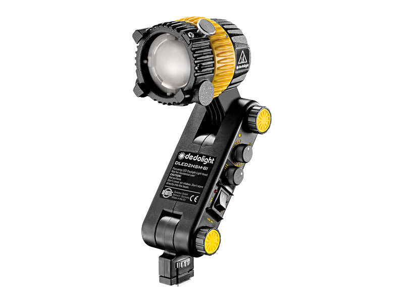 Dedolight DLED2 LED light head with electronics (shoe mount), bicolor, NPF battery holder, barn door, DLPS12-30 power supply