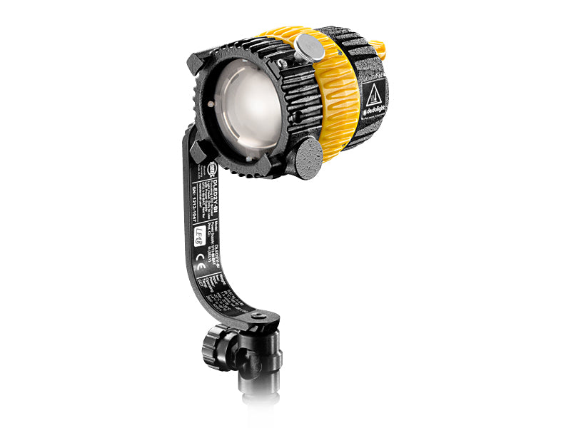 Dedolight DLED2 LED light head, bicolor, DT2-BI-BAT power supply, 140cm light head cable, barn door, DLPS12-30 power supply