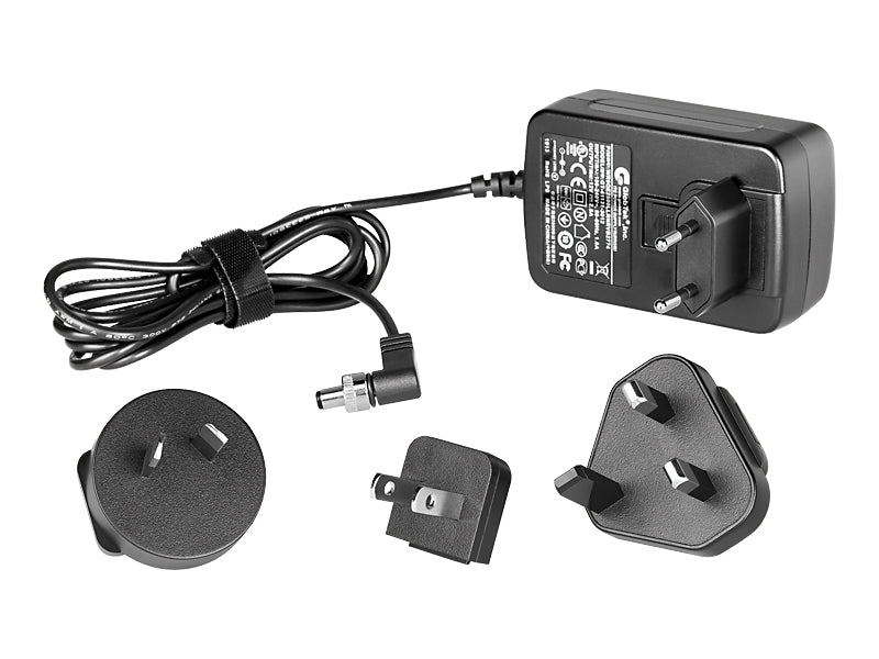 Dedolight AC power supply 12V / 30W / 2.5A, incl. EU/USA/UK/AUS input connector set. For DLED2 and DT2(-BI)-BAT ballasts