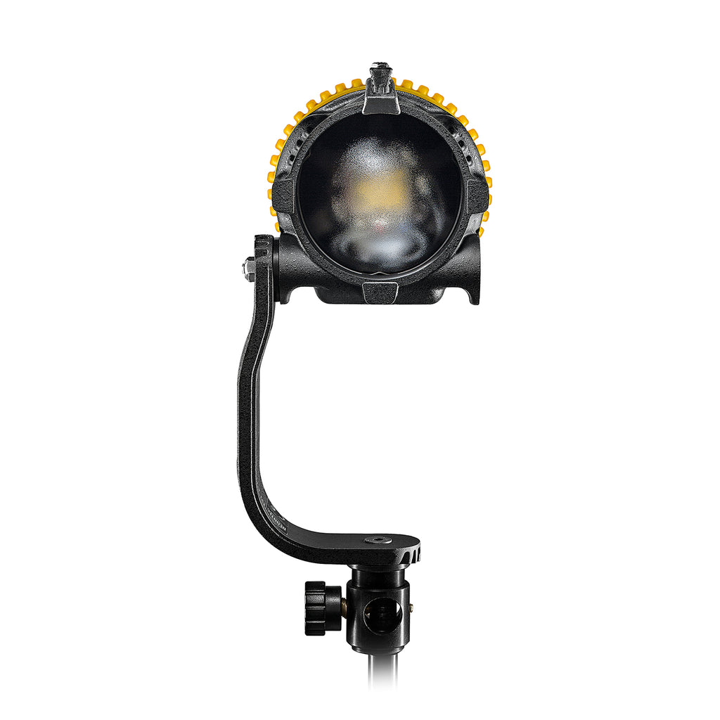 Dedolight DLED4 LED light head, bicolor, DT4-BI power supply, light shield ring, barn door, European cable
