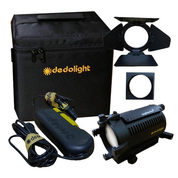 Dedolight Mono' soft kit, 1 x 24 V / 150 W (DLH4) tungsten 
(230 V AC, European cable)
