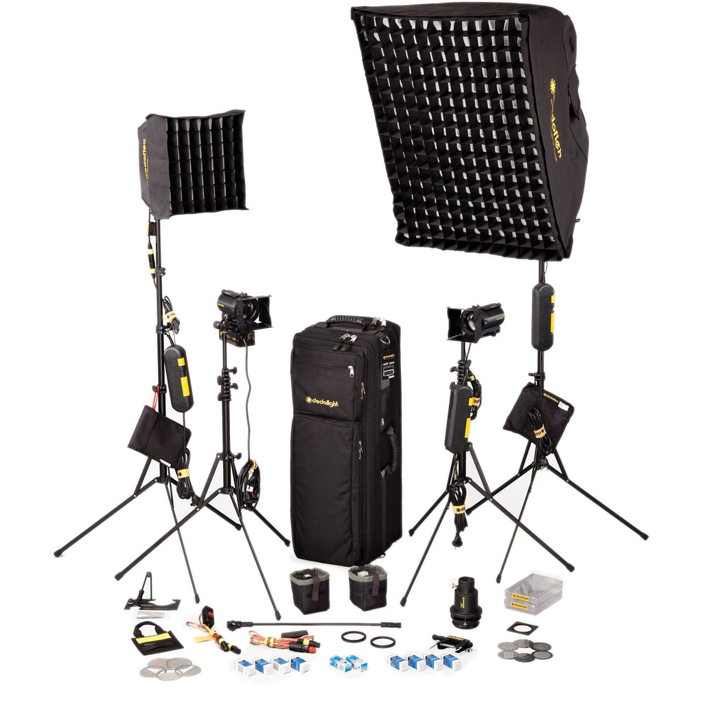 Dedolight 4-Light kit with soft case DSC2
(230 V AC, European cable)
