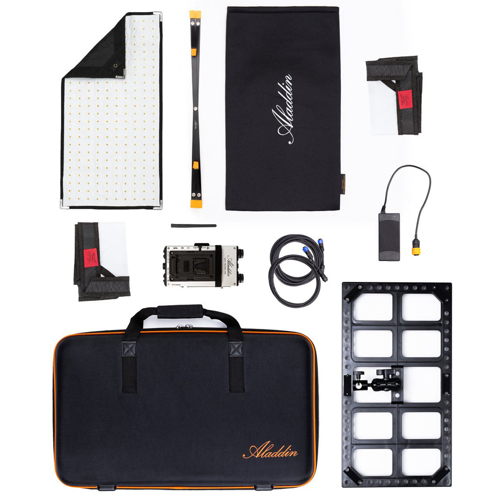 Aladdin BI-FABRIC 2 Kit (100W Bi-Color) w/ V-Mount and Kit Case