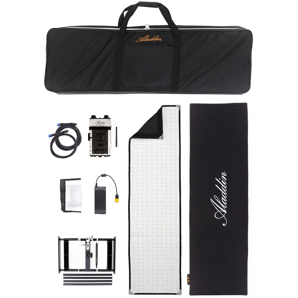 Aladdin BI-FABRIC 4 Kit (200W Bi-Color) w/ V-Mount and Kit Case