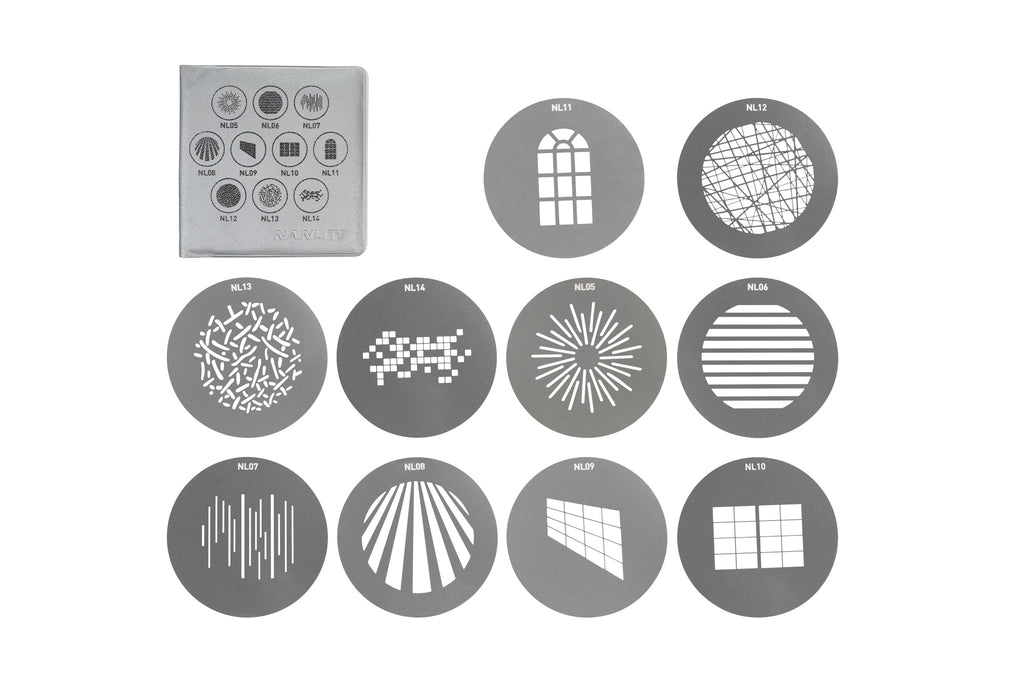 Nanlite Gobo Set 1 zu FM Mount Projektionsaufsatz