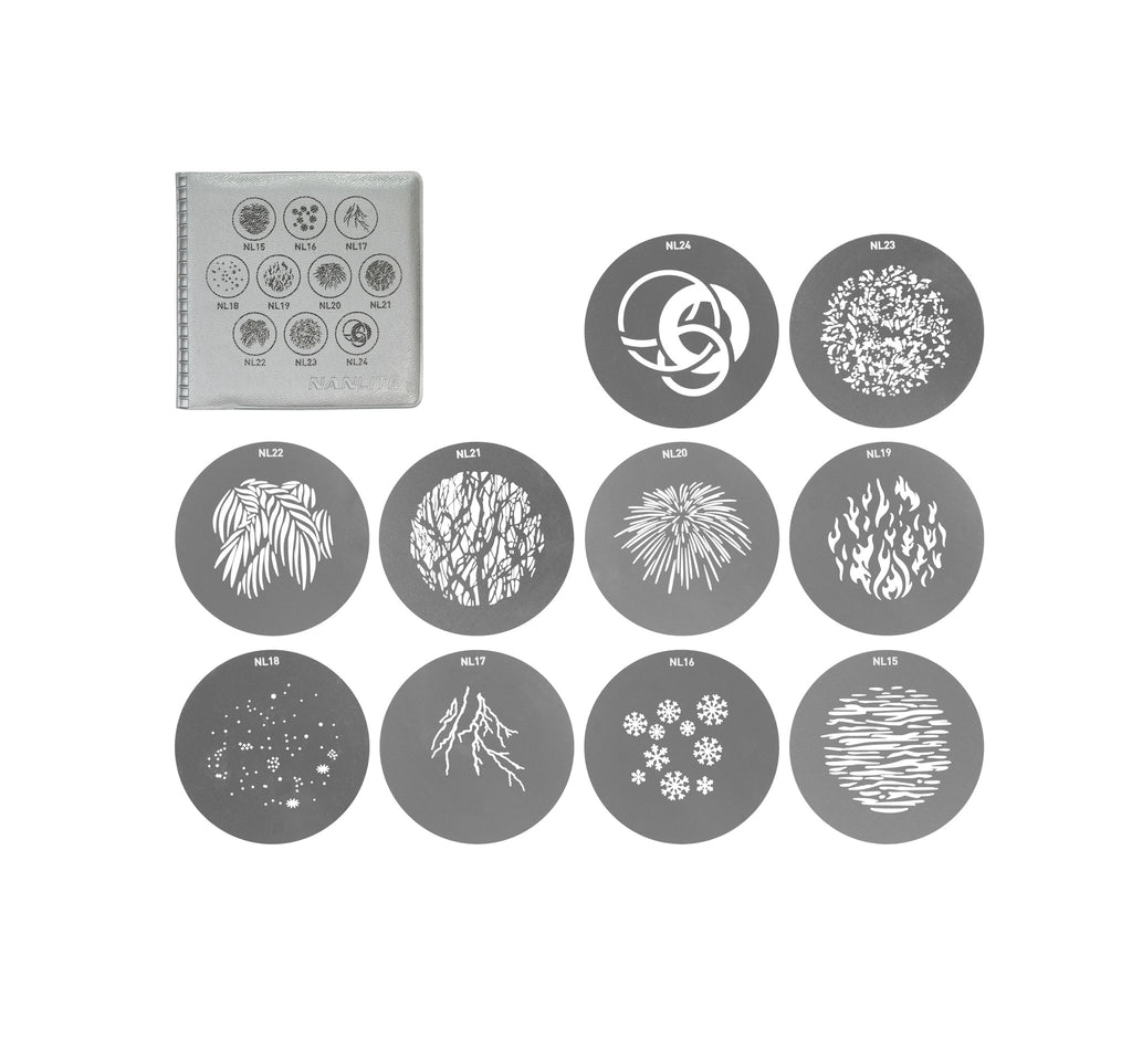 Nanlite Gobo Set 2 zu FM Mount Projektionsaufsatz