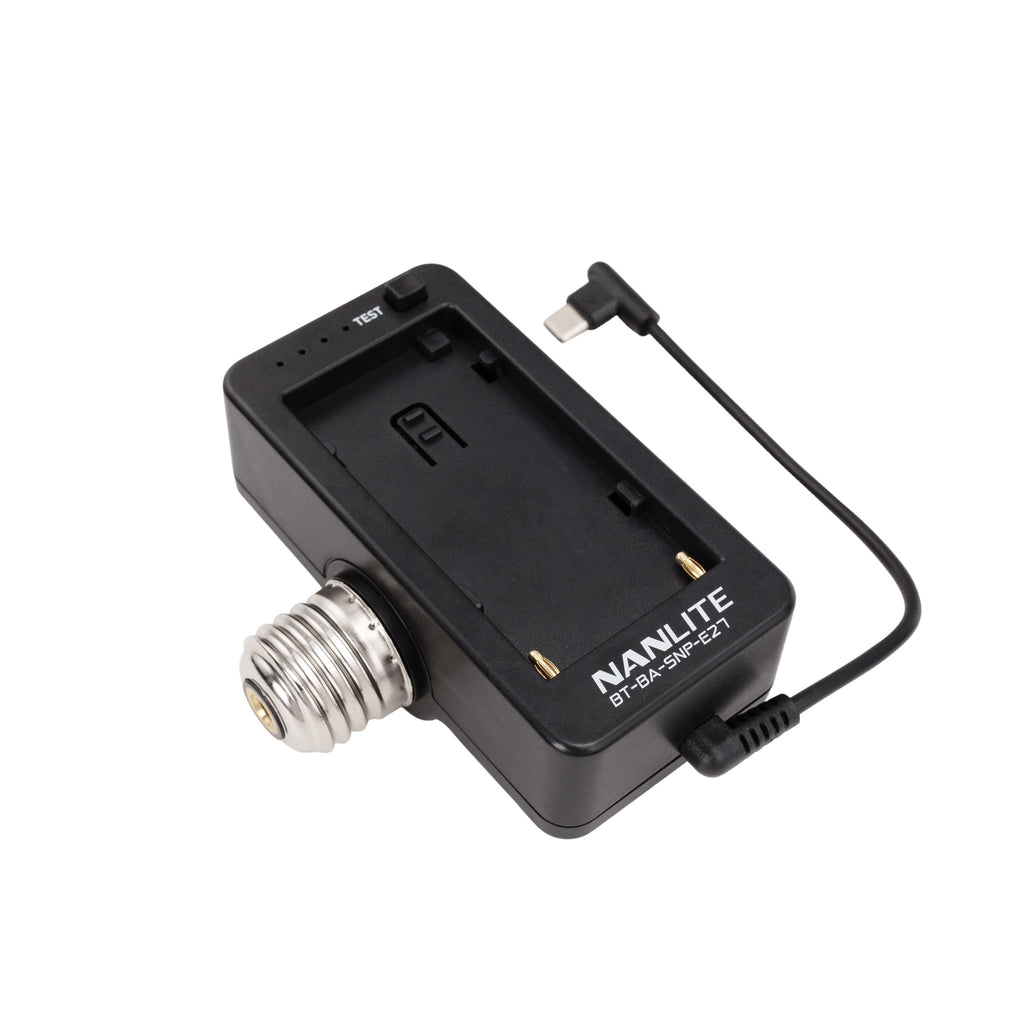 Nanlite Batterie Adapter NP-F mit E27 Gewinde