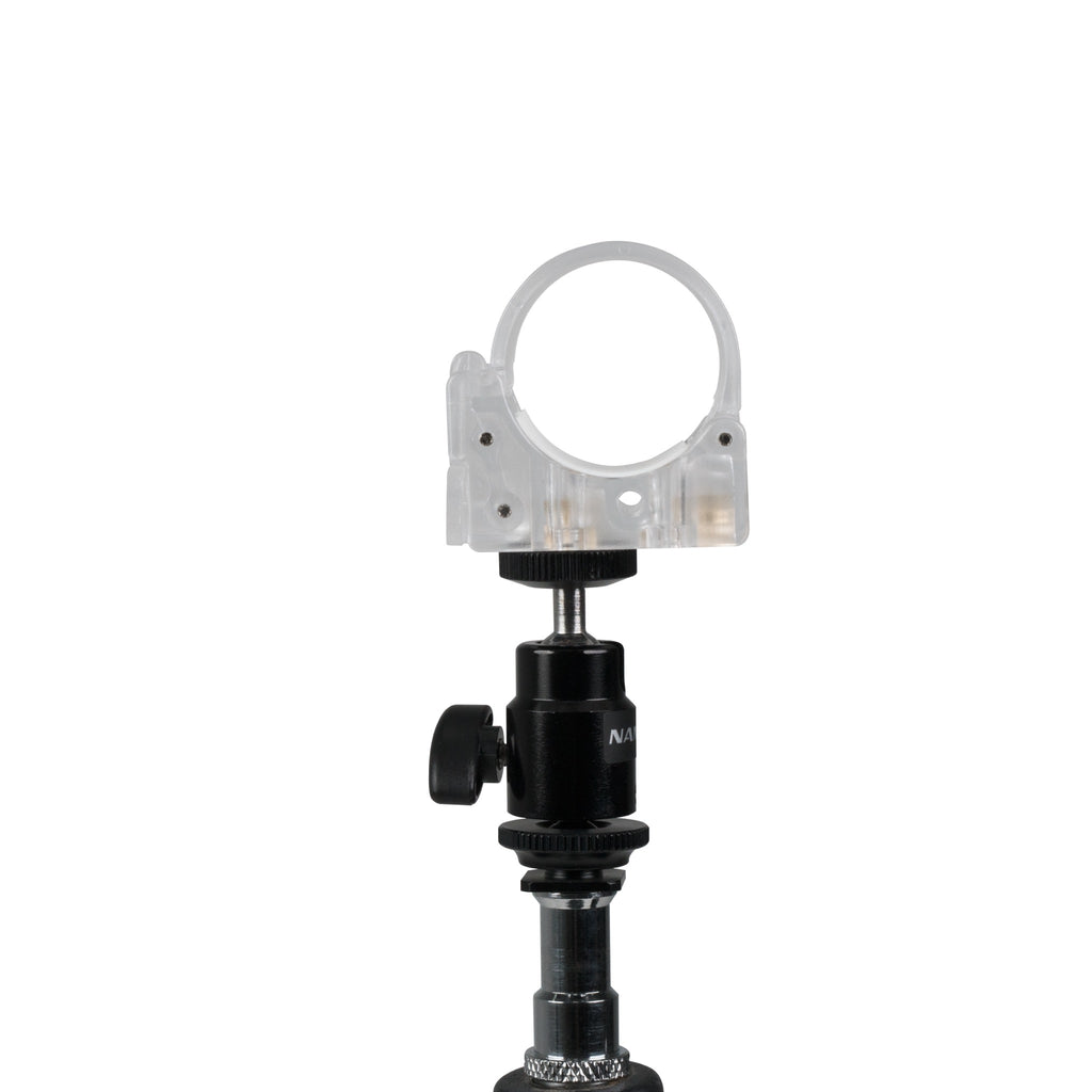 Nanlite T12 Halterung transparent mit mini Kugelkopf