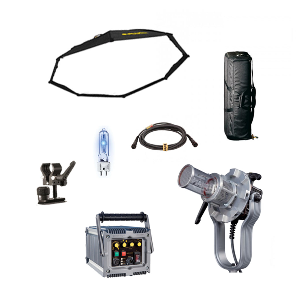 Dedolight Panaura 7 kit, 1x 1200 W (DLH1x1200SD) daylight
(( A / E / G / J / U ) 90 - 264 V AC, please specify AC power connector of "DCAB3A" cable)