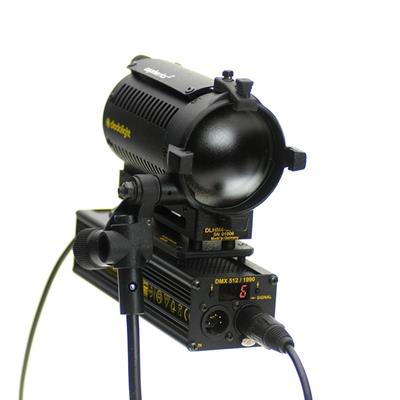 Dedolight DLHM4-300 light head, light shield ring, barn door, 150W tungsten lamp, European cable